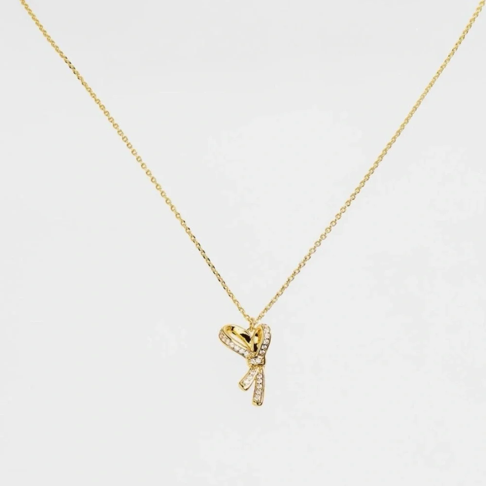 Kate Spade Saturday Pave Bow Necklace
